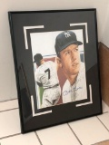 Mickey Mantle Signed Print with Sports 'n More COA Framed