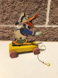 Early Fisher Price Donald Duck Pull Toy - W.D. Ent.