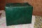 Vintage Green Foot Stool Storage Tote