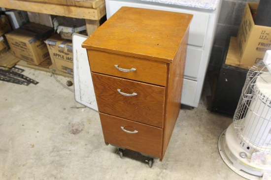 Three Drawer Cabinet, Wooden