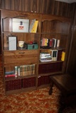 Bookcase & Contents, Encyclopedia Sets, Vintage Metal Boxes, Books, Misc.