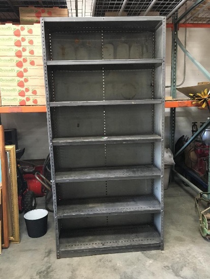 Tall Metal Storage Shelf Unit or Book Shelf