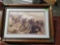 Civil War Print with battlefield map on back