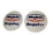 Mobil Regular Gasoline Globe Lenses, Lot of 2, NOS