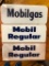 Mobilgas Gas Pump Glass Inserts