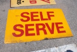 Self Service Tin Sign, 59in x 35in