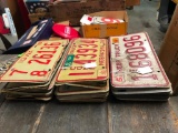 Stack of Nebraska License Plates, Various Years, Not Antique