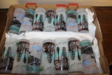 Lot of 14 Oil Company Promo Frosted High Ball Glasses, Western Theme