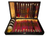 Archer Oil Samples w/ Original Bottles and Case, Salesman Samples