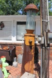 Visible Gas Pump w/ Glass and Crown, Unknown Maker