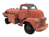 1950 Cabover Chevy Fuel Truck w/ Clean Title, 6 Cyl. Not Running, Straight