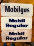 Mobilgas Gas Pump Glass Inserts