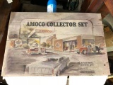 AMOCO Collector Set Filling Station Toy Set, Mfg. Scale Models, Dyersville, IA Artist: Walt Olson