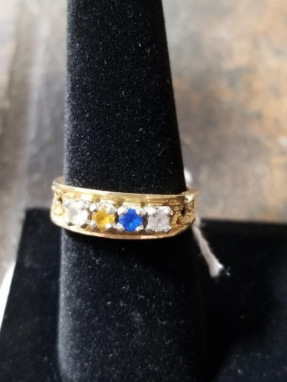 10k Gold Ring w/ Gemstones - 2.8 Grams