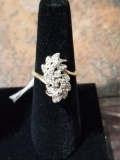 14k Gold Ring w/ Diamonds - 4.4 Grams