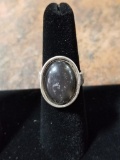 Sterling Silver Ring w/ Cabochon Gemstone