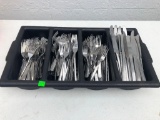 Huge Commercial Silverware Lot of Forks & Knives, Several Hundred Pieces, Uncounted