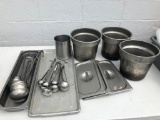 Steam Table Pans, Ladels, Lids, Pans, Large Lot