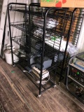 Lot of 2 Rolling Retail Shelves - Approx. 42in Tall