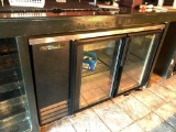 True Model TBB-2G Back Bar Refrigerator w/ 2 Glass Doors