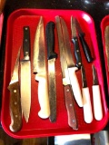 Lot of 10 Commercial Cooking Knives