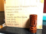 Lot of 18 Skyy Infusion Pinapple Tiki Glasses, New In Box