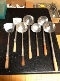 Lot of 7 Misc. Wok Ladles & Spatulas