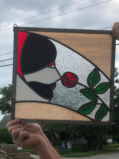 Stained Glass, Smelling the Rose