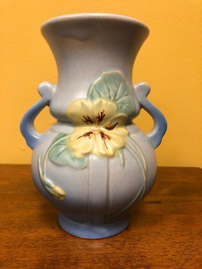 Original Weller Pottery Vase 6.5" tall, 4" wide