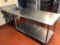 Commercial Stainless Steel Prep Table w/ Built-in Drawer & Bottom Shelf & Large Sink (24