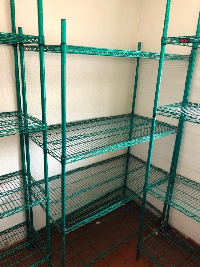 Eagle NSF Adjustible Stationary Wire Shelving Unit - 4 Shelves 48"x24"x74"