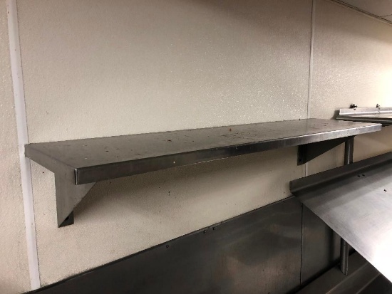 NSF Stainless Steel Wall mount Shelf 12"x48"