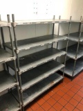 NSF Stationary Metal Shelving Unit - 5 Shelves 48