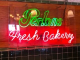 Perkins Fresh Bakery 2 Color Neon Sign 28