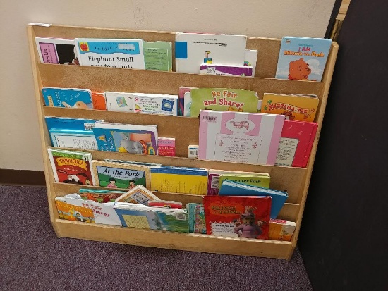 5-Tier Children's Bookcase w/ Contents
