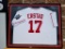 Signed Darin Erstad Framed Nebraska Cornhuskers Baseball Jersey, Former Punter