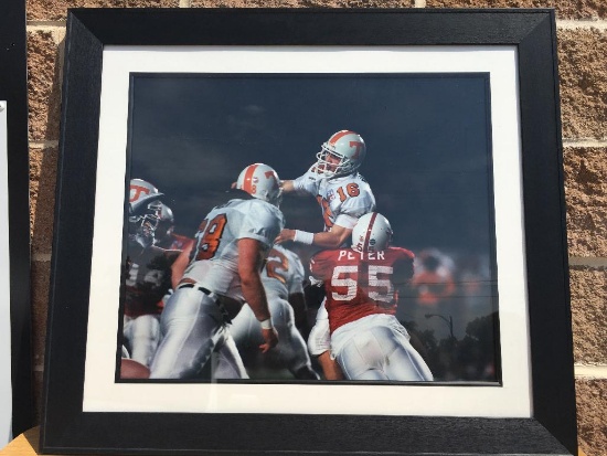 Nebraska Cornhuskers Framed Photo, Jason Peter Tackling Peyton Manning in National Championship Game