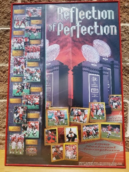 Nebraska Cornhuskers, Reflection Of Perfection Framed Poster