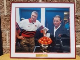 Nebraska Cornhuskers Framed Photo, 1998 Orange Bowl, Coach Osborne and Coach Solich