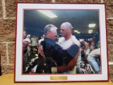 Nebraska Cornhuskers Framed Photo, 1998 Orange Bowl, Locker Room, Coach McBride and Grant Wistrom