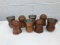 La Coppera Indian Copper/Stainless Drink Tumblers, 12oz, Lot of 8