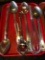 Lot of 6, 3 Stainless Steel Basting Spoons, 2 Stainless Steel Slotted Spoons, 1 SS Whisk