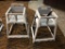 Lot of Two CSL Grey Stackable Plastic High Chair