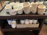 Restaurant China, Ivory, Soup Cups, Saucers, Plates, Bowls, Misc.