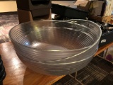 Three Large Plastic Salad Display Bowls