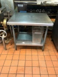 Stainless Steel Prep Table 30in x 36in x 36in high