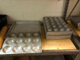 Lot of 11 Commercial Muffin Pans