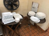 Misc. China, Cafeteria Tray and Tray Stand