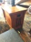 Mission Lodge Style Wood End Table, Solid Wood w/ Door 23in tall, 27in long, 18in wide