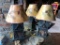Lot of 3 Log Cabin Style Lamps